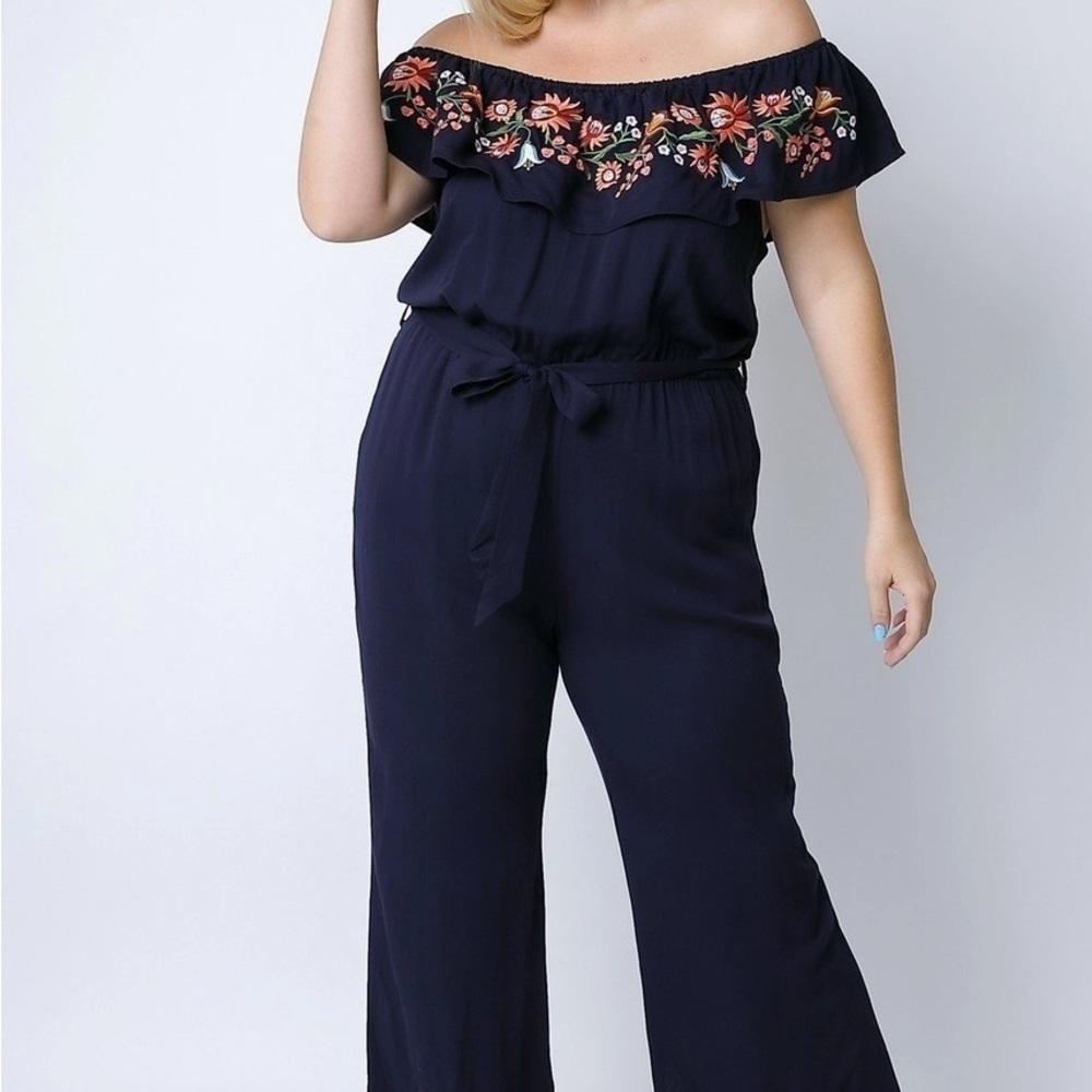 Wildflower Nights Off-Shoulder Jumpsuit
